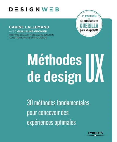 Couverture : Méthodes de design UX, Carine Lallemand