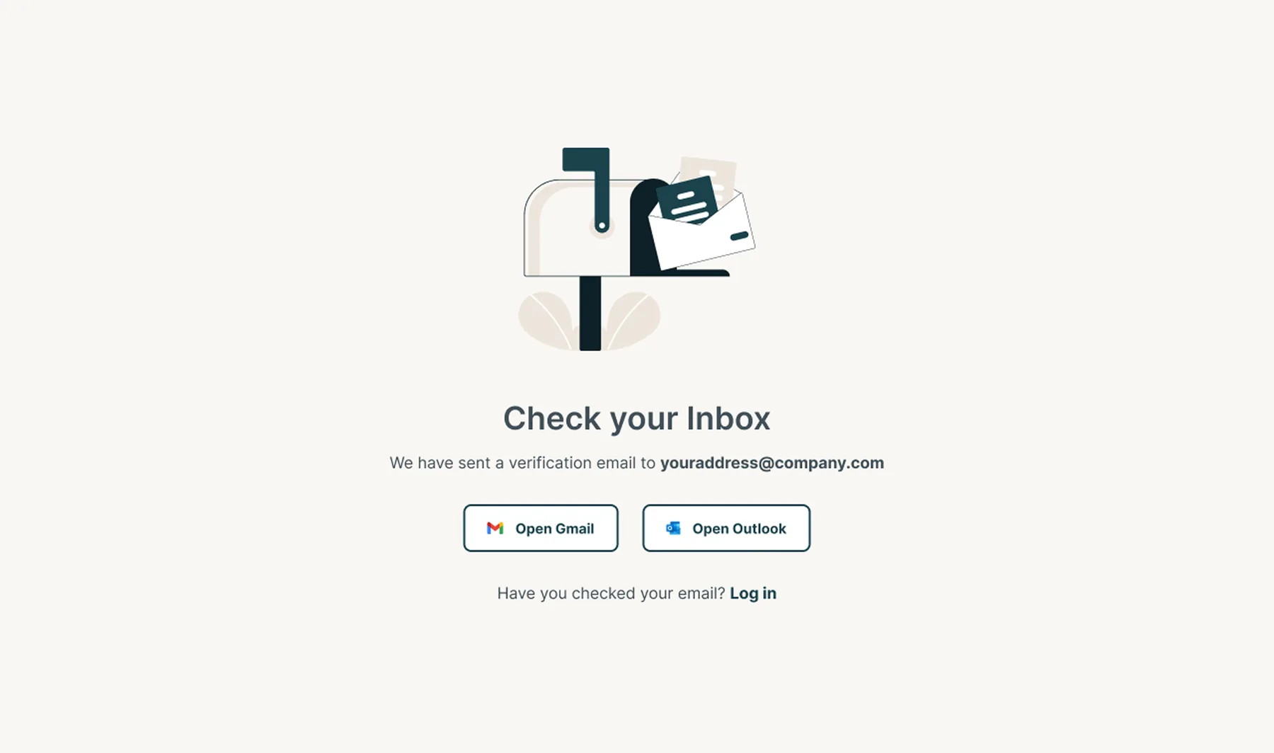 OWAY : Vérification de l’e-mail
